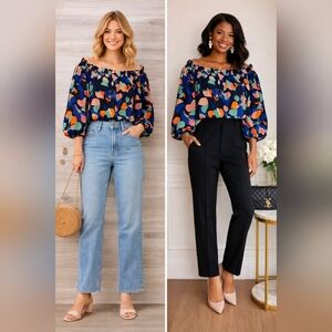 Tucker Silk Floral Off Shoulder Blouse Boho Luxe Festival Top XS